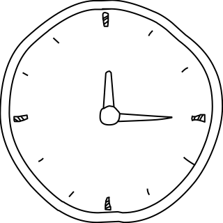 Clock from the Biz shape library