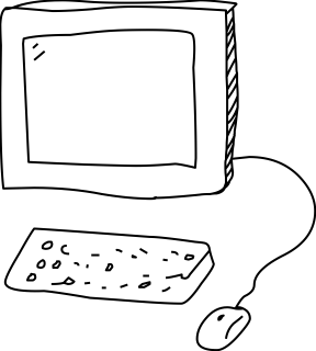 Computer from the Biz shape library