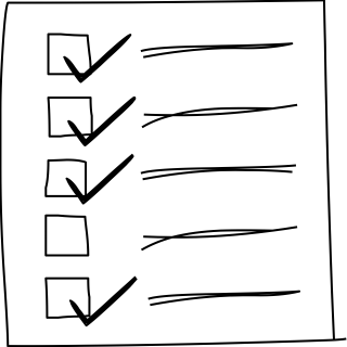 Checklist from the Biz shape library