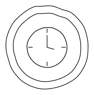 Timer intermediate event, catching from the BPMN shape library