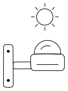 Outdoor Light Sensor from the Building Monitoring shape library