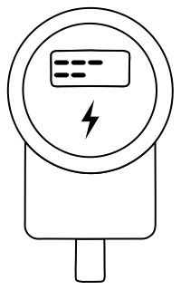 Electricity Meter from the Building Monitoring shape library