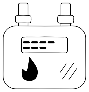 Gas Meter from the Building Monitoring shape library