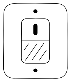 Wall Switch from the Building Monitoring shape library