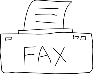 Fax from the Communication shape library
