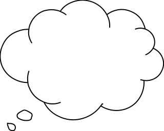 Thought Bubble from the Communication shape library