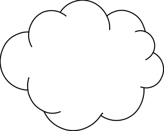 Cloud from the Communication shape library