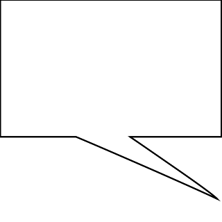 Square Speech Bubble from the Communication shape library