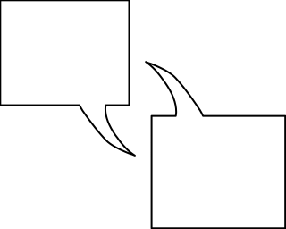 Double Square Speech Bubbles from the Communication shape library