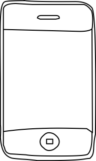 Mobile from the Communication shape library