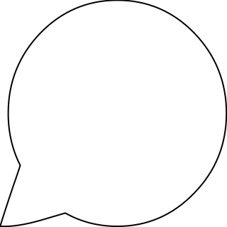 Round Speech Bubble 2 from the Communication shape library