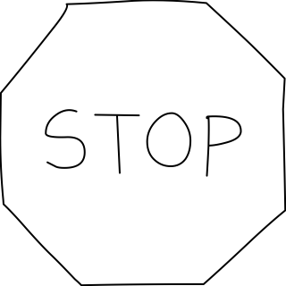 Stop from the Communication shape library