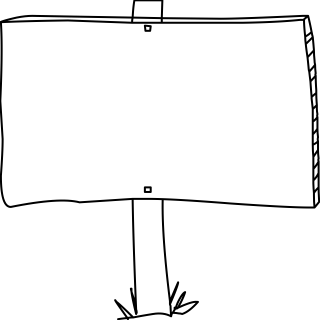Sign from the Communication shape library