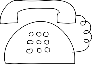 Phone from the Communication shape library