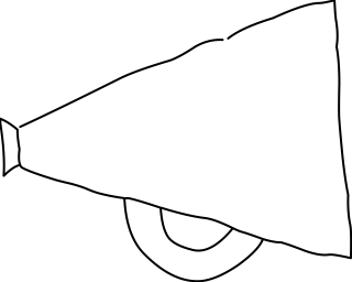 Bullhorn from the Communication shape library
