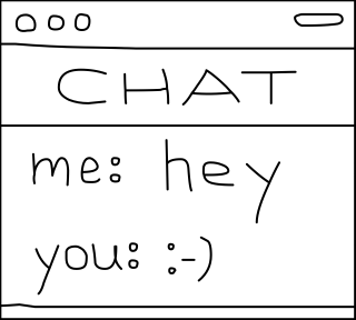Chat Box from the Communication shape library