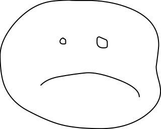 Sad Face from the Communication shape library