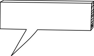 SpeechBox 3D 2 from the Communication shape library