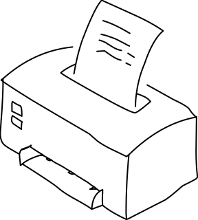 Printer from the Computers/Networks shape library