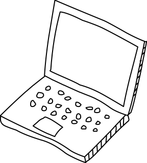 Laptop from the Computers/Networks shape library