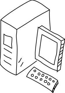 Desktop from the Computers/Networks shape library
