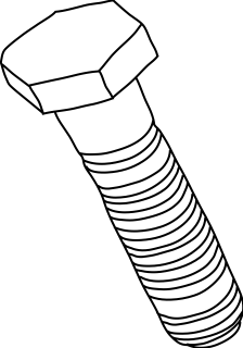 Bolt from the Construction shape library