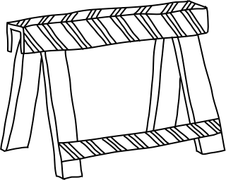 Warning Sign from the Construction shape library