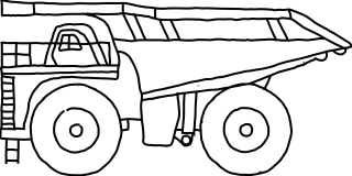 Dump Truck from the Construction shape library