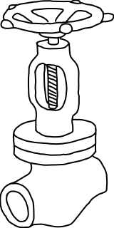 Valve from the Construction shape library