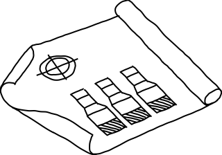 Rolled Site Plan from the Construction shape library