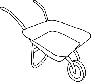 Wheelbarrow from the Construction shape library