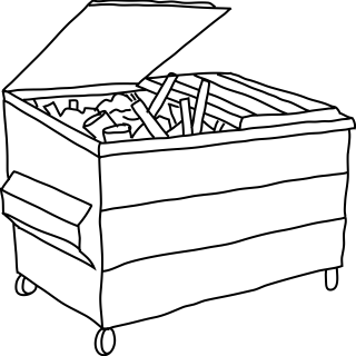 Dumpster from the Construction shape library