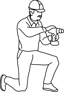 Construction Worker (Man) from the Construction shape library
