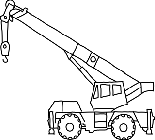 Crane from the Construction shape library