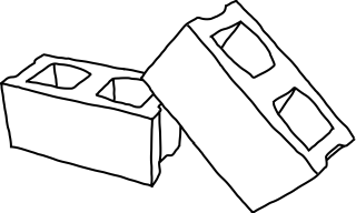 Cinder Blocks from the Construction shape library