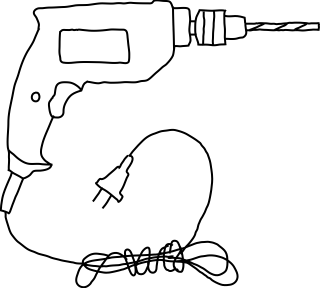 Drill from the Construction shape library