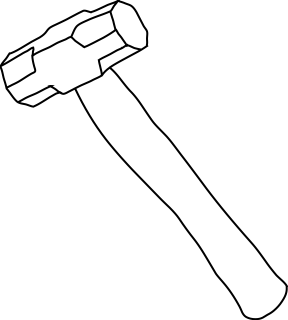 Hammer from the Construction shape library