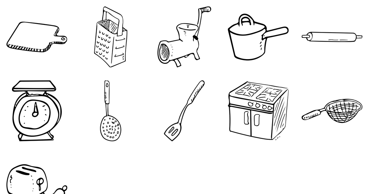 A selection of shapes from Cooking #1