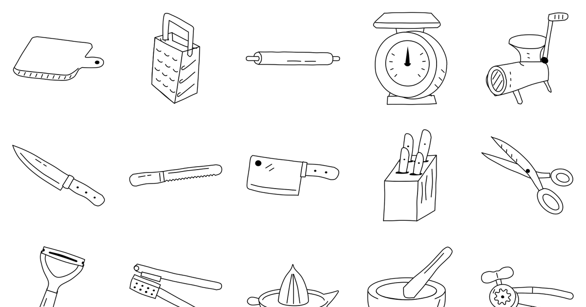 A selection of shapes from Cooking #1