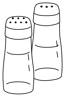Salt and Pepper Shakers from the Cooking #1 shape library