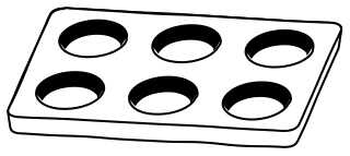 Muffin Tin from the Cooking #1 shape library