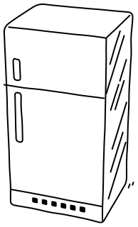 Refrigerator from the Cooking #1 shape library
