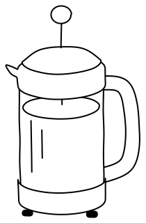 French Press from the Cooking #1 shape library
