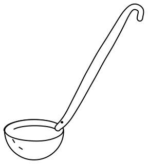 Ladle from the Cooking #1 shape library