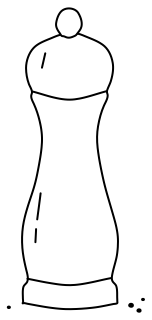 Pepper Mill from the Cooking #1 shape library