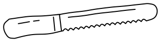 Bread Knife from the Cooking #1 shape library