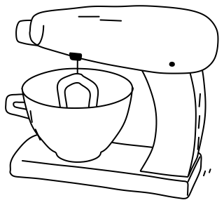 Stand Mixer from the Cooking #1 shape library