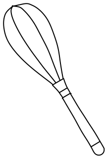 Whisk from the Cooking #1 shape library
