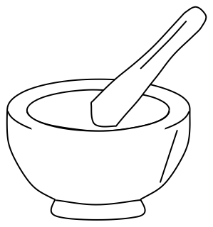 Mortar and Pestle from the Cooking #1 shape library