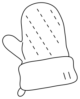 Oven Mitt from the Cooking #1 shape library